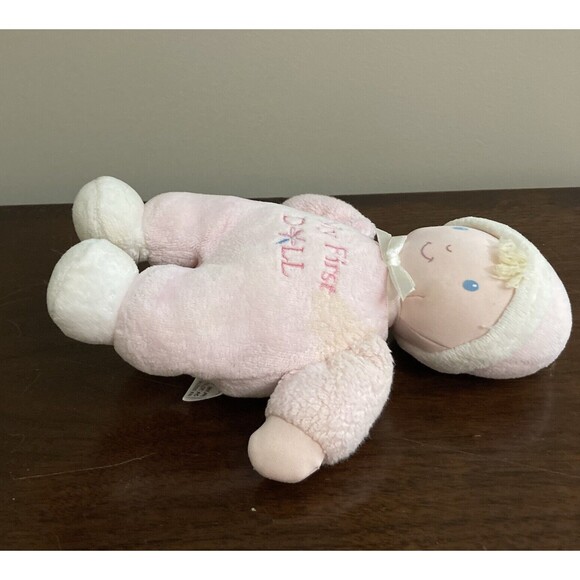 Soft Dreams My First Doll Plush Pink Doll Rattle Plush 9 Inches - Picture 7 of 11